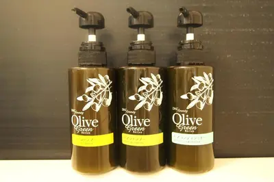 a group of three oxygen bottles on a shelf at Sotetsu Fresa Inn Hamamatsucho-Daimon in Tokyo