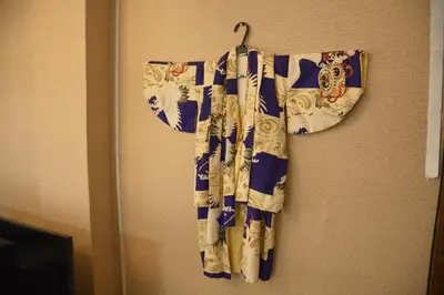a towel is hanging on a wall at Yahiro Skytree House in Tokyo