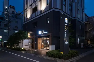 a building with a sign in front of it at ICI HOTEL Asakusabashi in Tokyo