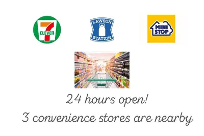 a picture of the hours openurance stores are nearby at Asakusa Eight -Tokyo Condominium Hotel- in Tokyo
