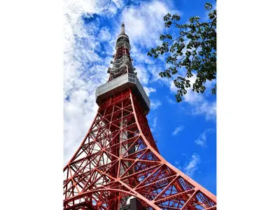 a close up of the eiffel tower at KOKO HOTEL Shimbashi Onarimon - formerly Hotel Wing International Shimbashi Onarimon in Tokyo