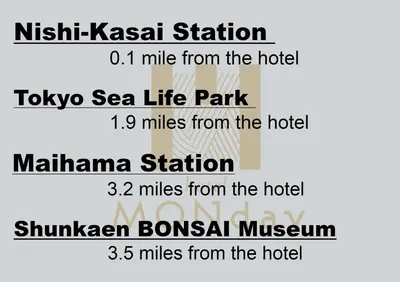 a screenshot of the stages of a krish kassalam station and nine miles at hotel MONday Tokyo Nishikasai in Tokyo