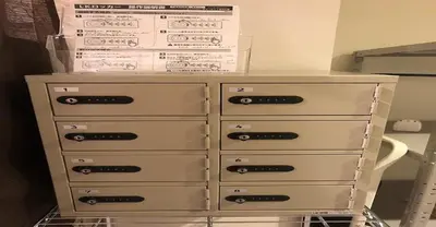 a stack of boxes sitting on top of a dresser at 3-25-2 Higashiogu - Apartment / Vacation STAY 8340 in Tokyo