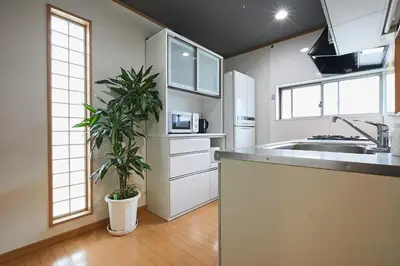 a kitchen with a sink and a plant in it at G48-Superior Room in Shinjuku, Tokyo in Tokyo