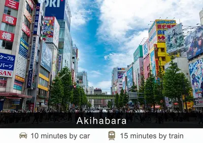a busy city street with many buildings and people at Tokyu Stay Suidobashi in Tokyo