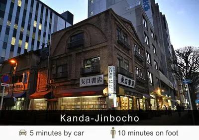 a building on a street in a city at Tokyu Stay Suidobashi in Tokyo