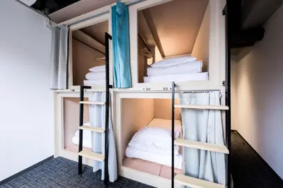 two bunk beds in a room at UNPLAN Shinjuku in Tokyo
