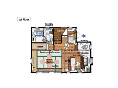 a floor plan of a house at Yotsuya 110 in Tokyo