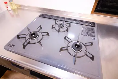 a stove top with four burners on top of it at Central Field 5-6F in Tokyo
