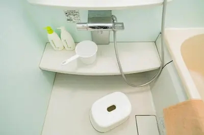 a small bathroom with a toilet and a sink at Shinjuku-ku - House / Vacation STAY 3185 in Tokyo