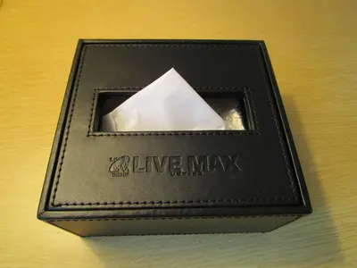 a black box with a piece of paper in it at HOTEL LiVEMAX Kayabacho in Tokyo