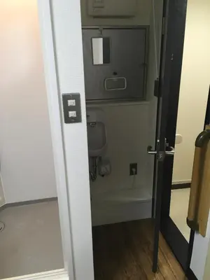 a bathroom with a toilet in a room at 2F female and lover of man and woman only room in Ueno in Tokyo