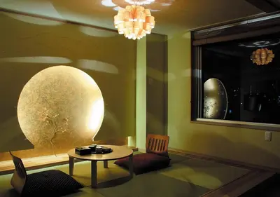 a living room with a table and chairs and a chandelier at Arakawa-ku - Hotel / Vacation STAY 21933 in Tokyo