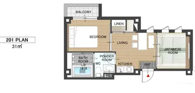 a floor plan of a house at SOLA HOTEL in Tokyo