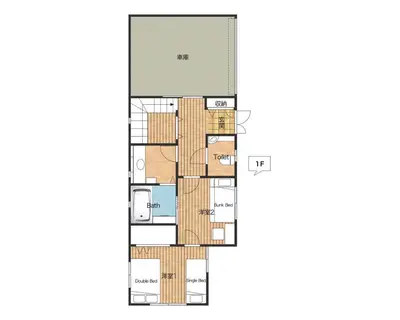 a floor plan of a house at Hong house in Tokyo