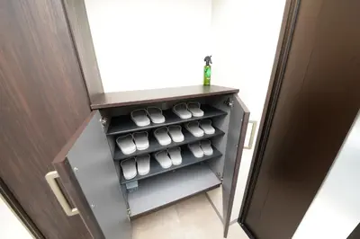 a cupboard with a bunch of rolls of sushi at ACT one in Tokyo