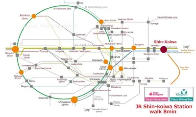 a map of the hong kong station at K House in Tokyo