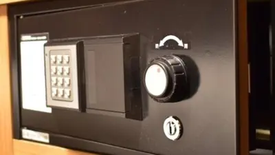 a microwave oven with a knob on it at Onyado Nono Asakusa Natural Hot Spring in Tokyo