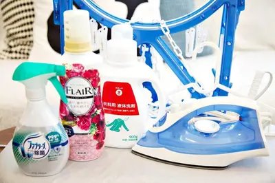 a table with a hair dryer and products on it at Kanbe Building 301 in Tokyo
