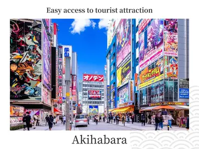 a busy street in a city with people and buildings at MIMARU Tokyo Ueno Okachimachi in Tokyo