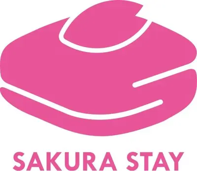 a pink santa hat and the words sauza stay at Sakura Stay Yoga 301 in Tokyo