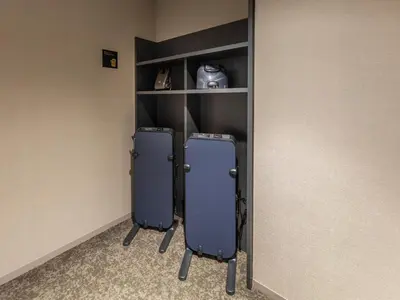 two refrigerators in a corner of a room at Far East Village Hotel Tokyo Ariake in Tokyo