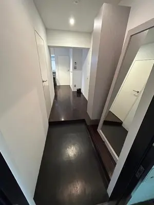an overhead view of a hallway in a building at NIYS apartments 0074 type in Tokyo