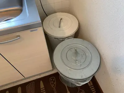 two toilets sitting in a corner of a bathroom at Tokyo Stay House Otsuka --Kitchen-Living-dining-3room-- in Tokyo