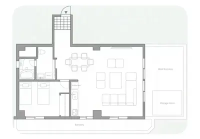 a floor plan of a building at NIYS apartments 07 type in Tokyo