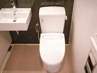 a bathroom with a white toilet and a sink at world potential / Vacation STAY 4610 in Tokyo