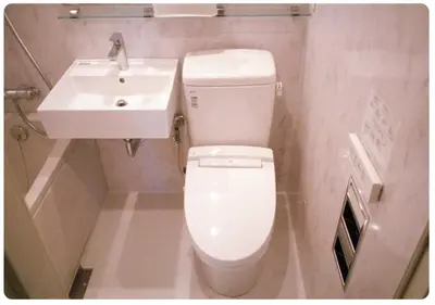 a bathroom with a white toilet and a sink at world potential / Vacation STAY 4611 in Tokyo