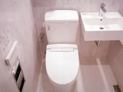 a bathroom with a white toilet and a sink at world potential / Vacation STAY 4612 in Tokyo