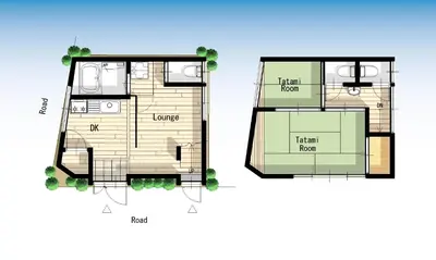 a detailed floor plan of a house at YADOYA Chigusacho in Tokyo