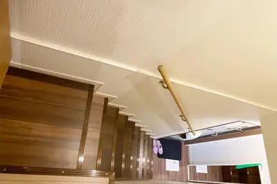 a room with a ceiling with a sliding door at Takemura Building 104 in Tokyo