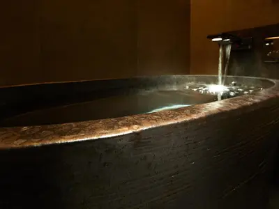 a bath tub with a water fountain at Agora Tokyo Ginza in Tokyo