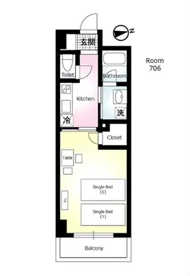 a black and white floor plan of a house at CIEL BLEU in Tokyo