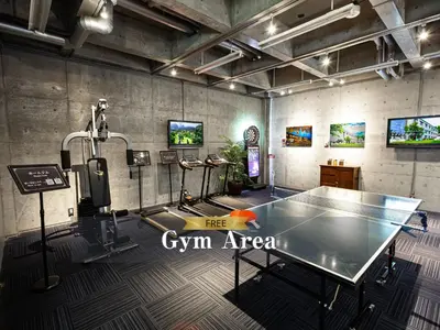 a ping pong room with a ping pong table at Hotel Balian Resort Shinjuku Honten in Tokyo