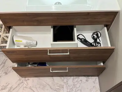 a sink in a bathroom with a counter top at LEMON TOKYO in Tokyo