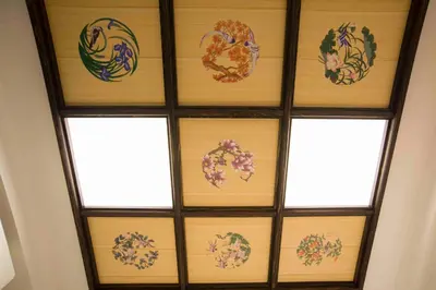 a window in a room with wooden blinds at Shinjuku Miyabi Residence in Tokyo
