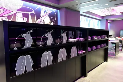 a store with a lot of shoes on display at HOTEL TAVINOS ASAKUSA - Vacation STAY 64893 in Tokyo