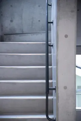 a set of stairs in a building at bmj Hyakunincho in Tokyo