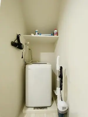 a small bathroom with a toilet and a sink at Shibuya Stay Tokyo B103 in Tokyo
