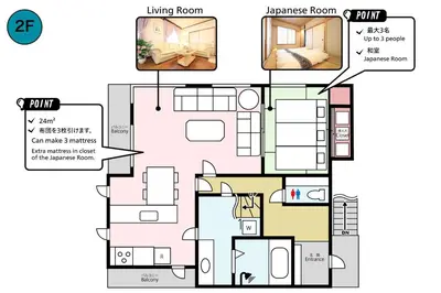 a floor plan of a house at RKT4bedroom ForFamily 30mins Shibuya and Azabu in Tokyo