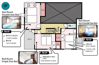 a floor plan of a house at RKT4bedroom ForFamily 30mins Shibuya and Azabu in Tokyo