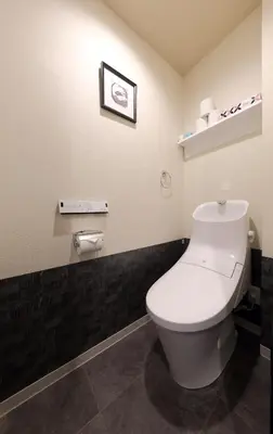 a bathroom with a white toilet in a room at VACATION INN HEIWAJIMA I in Tokyo