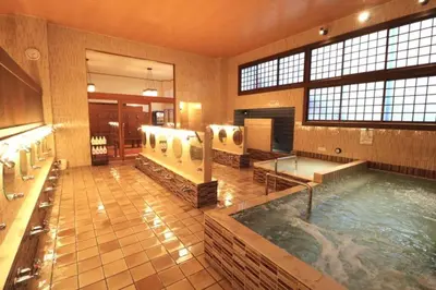 a large bathroom with a large pool of water at \uff35\uff27\uff2f in Tokyo