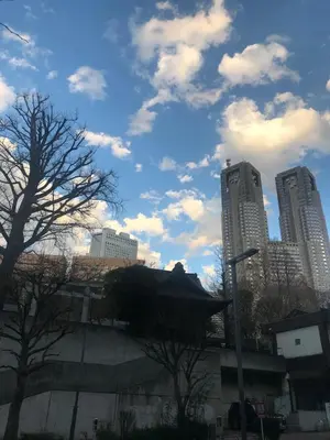 a city skyline with tall buildings in the background at Tokyo shinjukutei Hotel Asahi gruop \u6771\u4eac\u65b0\u5bbf\u4ead\u30db\u30c6\u30eb in Tokyo