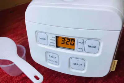 a digital scale sitting on top of a table at Elle's Shirokane Guest house in Tokyo
