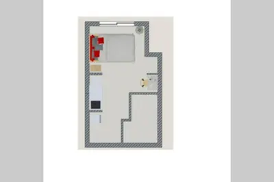 a floor plan of a building at Dwell Urban 7C in Tokyo