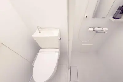 a bathroom with a white toilet and a sink at 3-40-8 / Vacation STAY 77971 in Tokyo